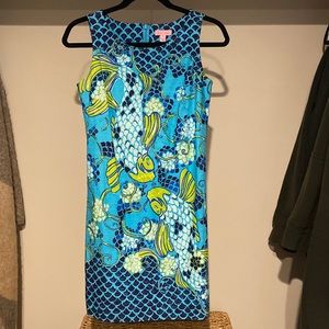 Vintage Lilly Pulitzer koi fish print dress